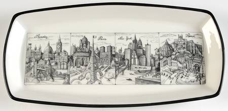 Cities Bread Tray