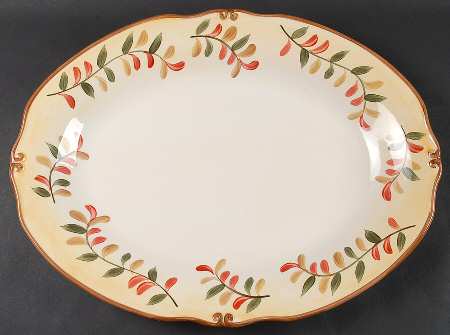 Tuscan Retreat 19" Oval Serving Platter