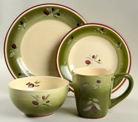 Olive Villa 4 Piece Place Setting