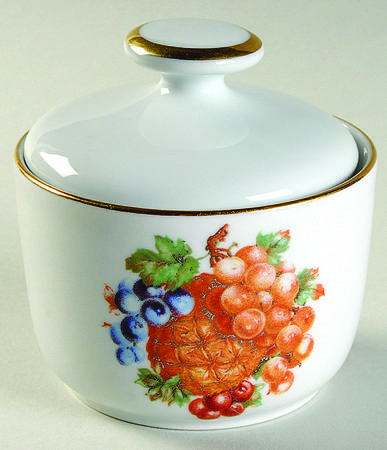 BTH4 (1-16" Gold Trim) Sugar Bowl & Lid