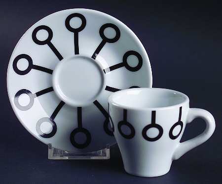 BDM3 Flat Demitasse Cup & Saucer Set