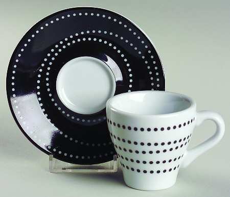 BDM3 Flat Demitasse Cup & Saucer Set