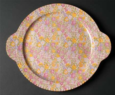 Mille Fleur Handled Cake Plate