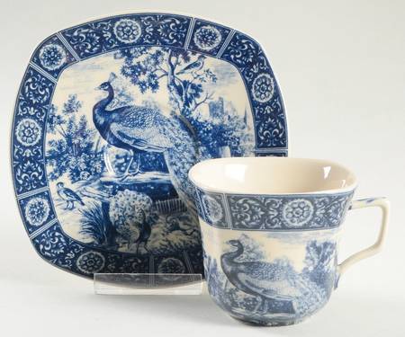 Opulent Manor Flat Cup & Saucer Set