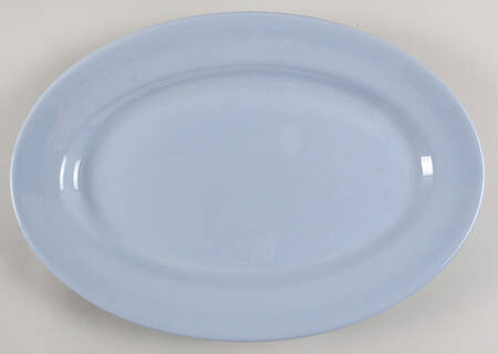Lune Blue 15" Oval Serving Platter