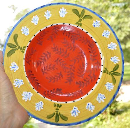 Morning Sunshine Large Rim Soup Bowl