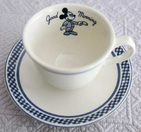 Good Morning Flat Cup & Saucer Set