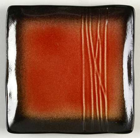 Galaxy Red Appetizer Plate