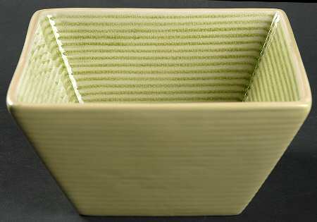 Square Lines Lime Green Soup/Cereal Bowl