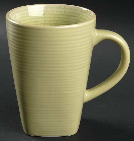 Square Lines Lime Green Mug