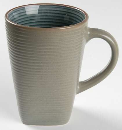 Square Lines Denim Blue Mug