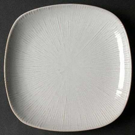 Radiant Lines White Salad Plate