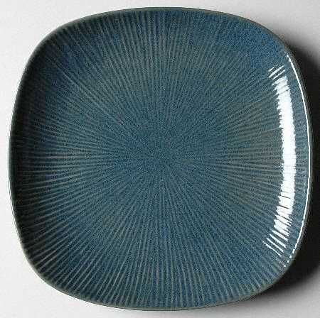 Radiant Lines Denim Blue Salad Plate