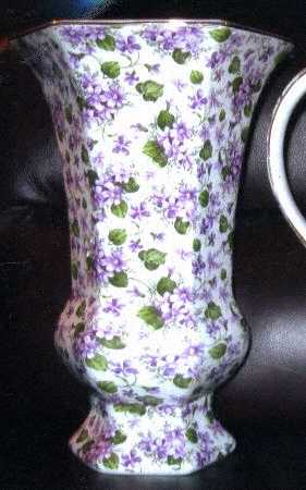 Violet Chintz Collection 10" Vase