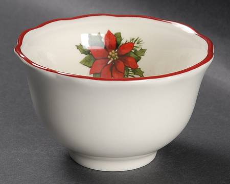 Poinsettia Fruit/Dessert (Sauce) Bowl