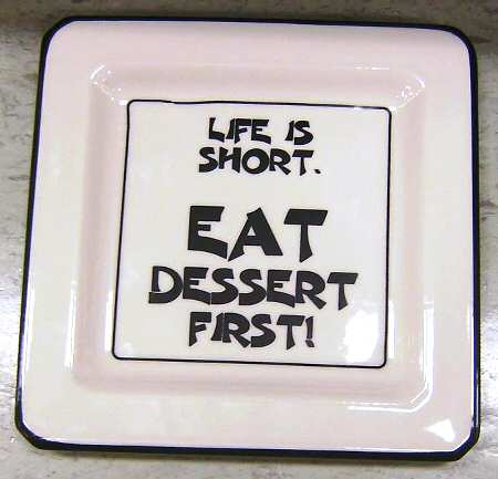 Saying Square Salad Plate