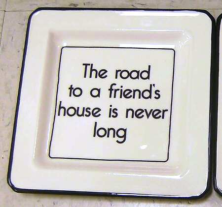 Saying Square Salad Plate