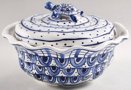 Blue Delft Tureen &  Lid