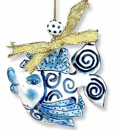 Blue Delft Ornament