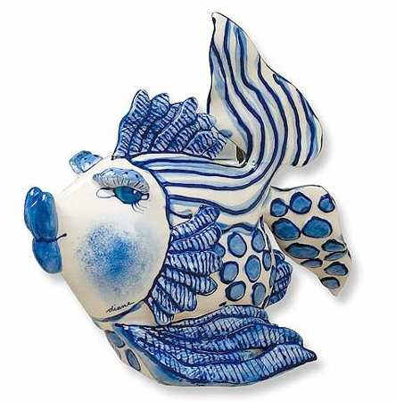 Blue Delft Large Fish Figurine