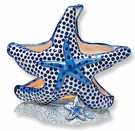 Blue Delft Figural Tea Light Candleholder