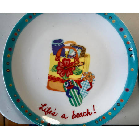 Life's a Beach Bread & Butter Plate