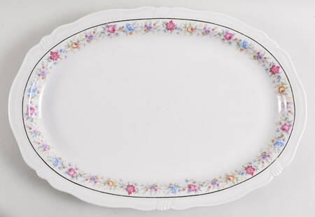 BTH222 15" Oval Serving Platter by Bareuther & Co