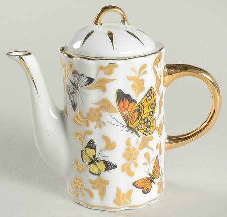 Butterfly Collection Toy Teapot No Lid