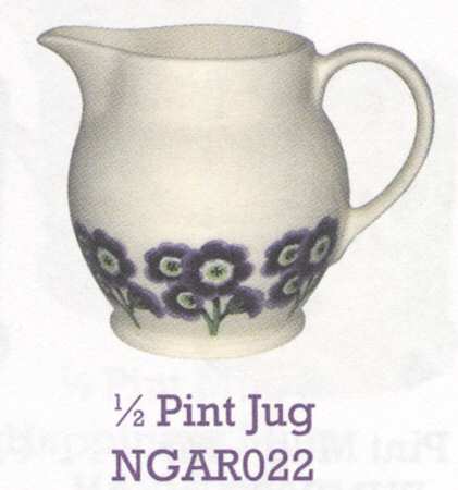 Auricula 1/2 Pint Jug