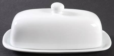 Everyday White (Porcelian) 1/4 Lb Covered Butter