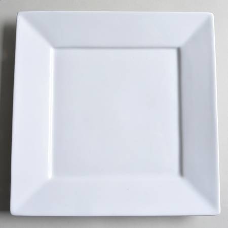 Everyday White (Porcelian) Square Dinner Plate
