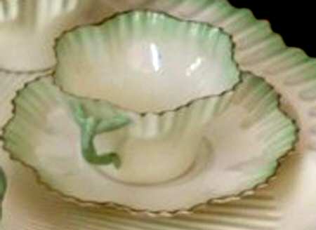 Hexagon-Green by Belleek Pottery (Ireland)