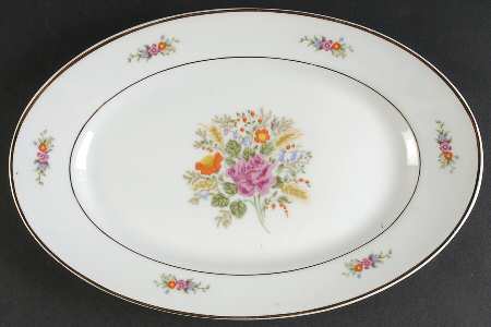 Quartet 13" Oval Serving Platter by Baum Brothers
