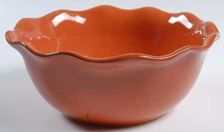 Harvest Dried Peach 10" Round Serving Bowl