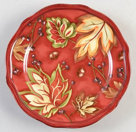 Harvest Red Garnet Salad Plate