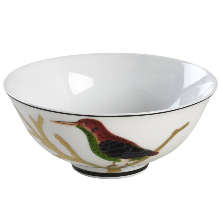 Aux Oiseaux Rice Bowl by Bernardaud
