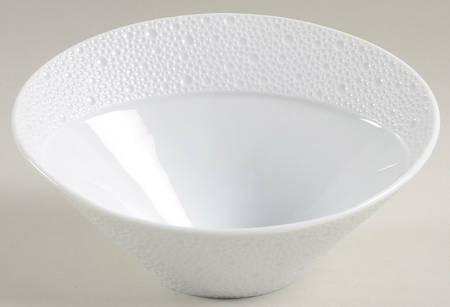 Ecume White Individual Oval Salad Bowl