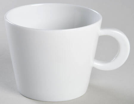 Ecume White Flat Cup