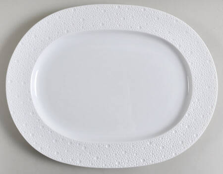Ecume White 13" Oval Serving Platter