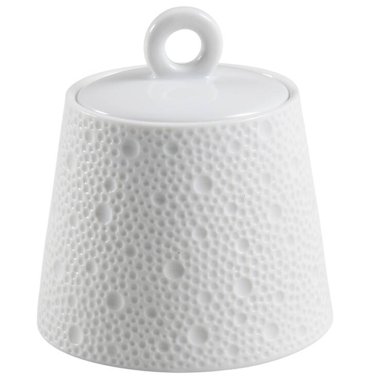 Ecume White Sugar Bowl & Lid