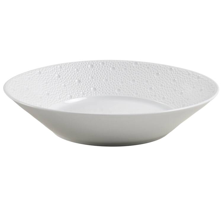 Ecume White 9" Round Vegetable Bowl