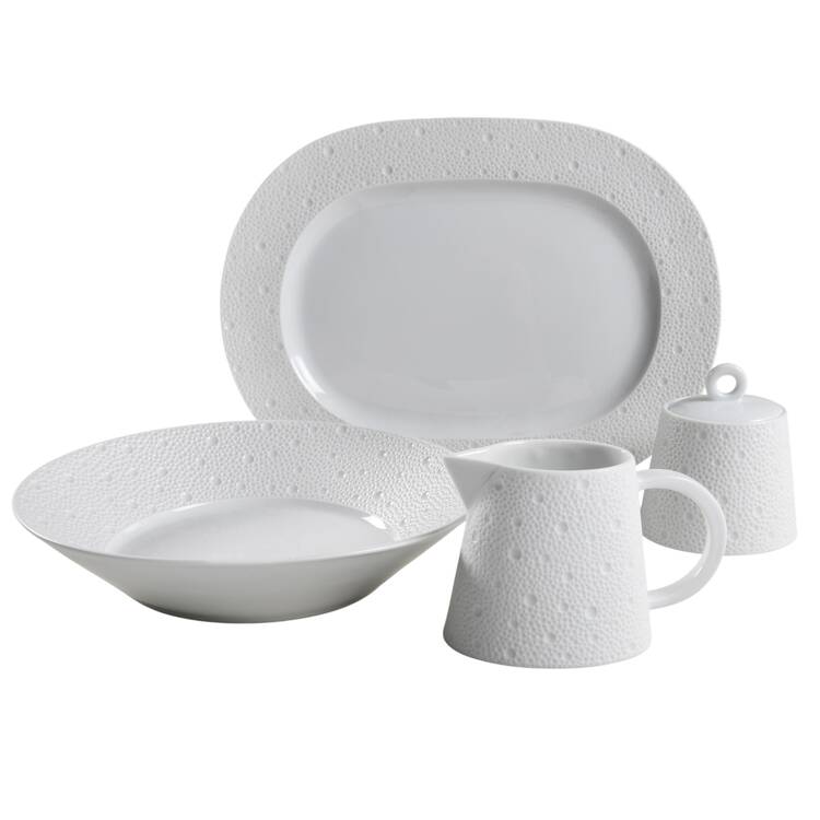 Ecume White 5 Piece Hostess Set