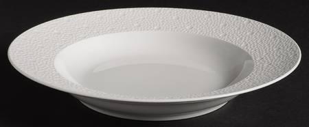 Ecume White Large Rim Soup Bowl