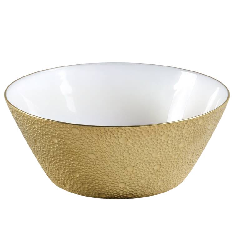 Ecume Gold 8" Salad Serving Bowl
