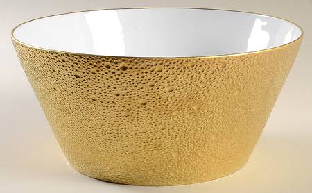 Ecume Gold 11" Large Salad Serving Bowl