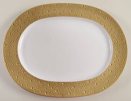 Ecume Gold 13" Oval Serving Platter