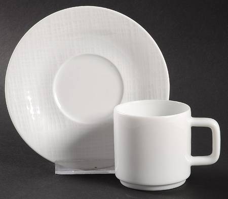Organza Flat Demitasse Cup & Saucer Set