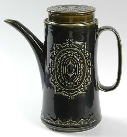 Barbeque Green Coffee Pot & Lid