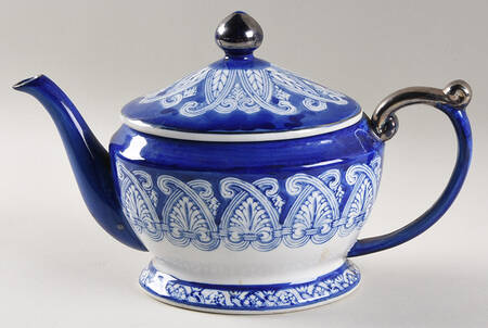 Tile Decorative Teapot & Lid