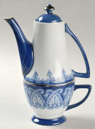 Tile Individual Teapot & Lid with Cup